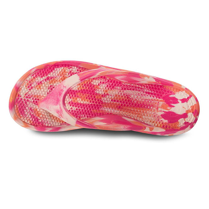 totes® SOLBOUNCE  Ladies Toe Post Pink Tie Dye Extra Image 4
